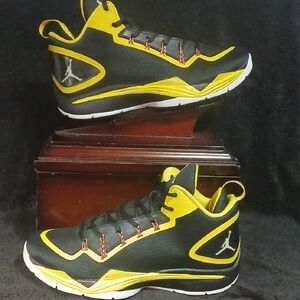 Air Jordan Super Fly 2 PO, "YELLOW BLACK" Mens Size-12 ,100%AUTHENTIC!